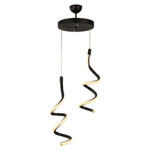 Čierne kovové LED závesné svietidlo ø 25 cm Hilton – Squid Lighting vyobraziť