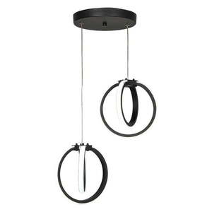 Čierne kovové LED závesné svietidlo ø 20 cm Sezen – Squid Lighting vyobraziť