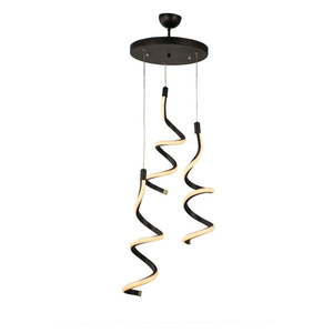 Čierne kovové LED závesné svietidlo ø 30 cm Hilton – Squid Lighting vyobraziť