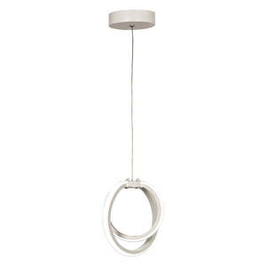 Biele kovové LED závesné svietidlo ø 25 cm Sezen – Squid Lighting vyobraziť
