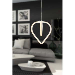 Biele kovové LED závesné svietidlo ø 22 cm Sevinc – Squid Lighting vyobraziť