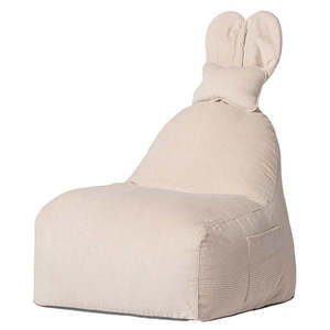 Béžový detský sedací vak Funny Bunny – The Brooklyn Kids vyobraziť