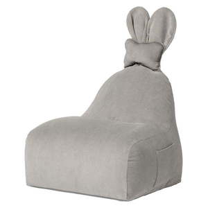 Sivý detský sedací vak Funny Bunny – The Brooklyn Kids vyobraziť