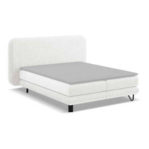 Biela boxspring posteľ 140x200 cm Ilima – Makamii vyobraziť