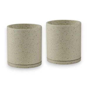 Súprava 2 bielych kvetináčov Bonami Selection Terrazzo, ø 26 cm vyobraziť