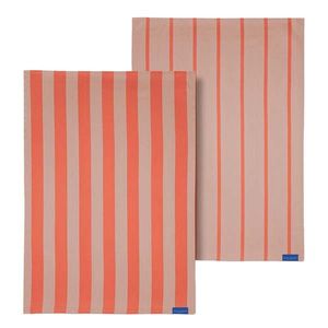 Bavlnené utierky v súprave 2 ks 50x70 cm Stripes – Mette Ditmer Denmark vyobraziť