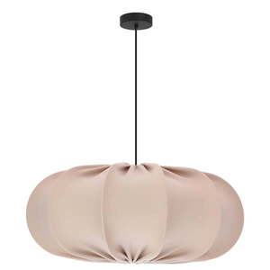 Béžové závesné svietidlo s textilným tienidlom ø 52 cm Cafee – Candellux Lighting vyobraziť