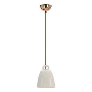 Biele závesné svietidlo s keramickým tienidlom Sewilla – Candellux Lighting vyobraziť