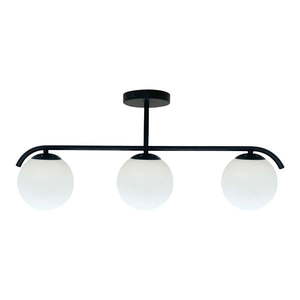 Čierno-biele stropné svietidlo so skleneným tienidlom 15x69, 5 cm Amadeo – Candellux Lighting vyobraziť