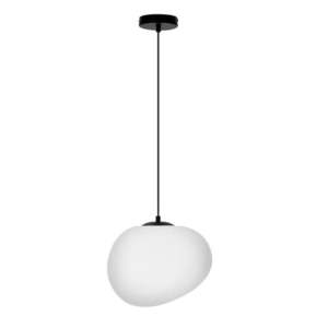 Čierno-biele závesné svietidlo ø 30 cm Stones – Candellux Lighting vyobraziť