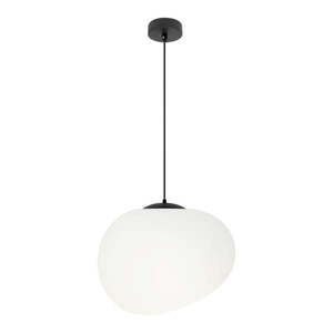 Čierno-biele závesné svietidlo ø 25 cm Stones – Candellux Lighting vyobraziť