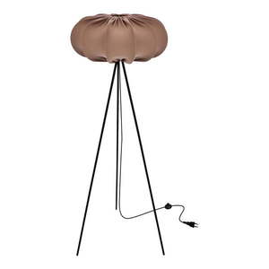 Hnedá stojacia lampa s textilným tienidlom (výška 147 cm) Cafee – Candellux Lighting vyobraziť