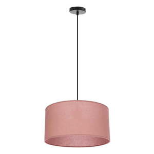 Ružové závesné svietidlo s textilným tienidlom ø 40 cm Shanti – Candellux Lighting vyobraziť