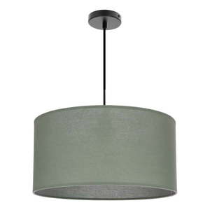 Zelené závesné svietidlo s textilným tienidlom ø 40 cm Shanti – Candellux Lighting vyobraziť