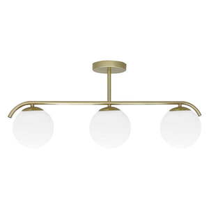 Stropné svietidlo so skleneným tienidlom v bielo-zlatej farbe 15x69 cm Amadeo – Candellux Lighting vyobraziť