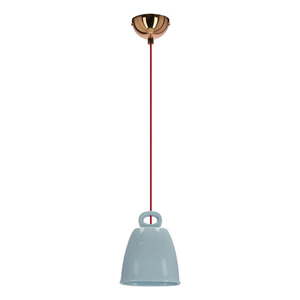 Modré závesné svietidlo s keramickým tienidlom Sewilla – Candellux Lighting vyobraziť