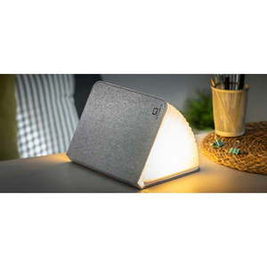 LED stolová lampa s textilným tienidlom (výška 2, 5 cm) Booklight – Gingko vyobraziť