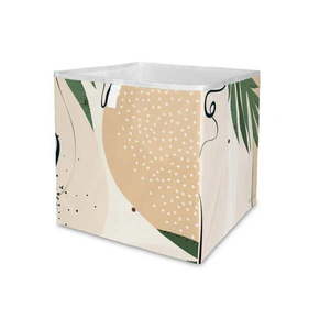 Béžový úložný box z mikrovlákna Butter Kings Abstract Dark, 32 l vyobraziť
