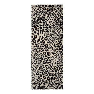 Čierno-béžová bavlnená plážová osuška 78x200 cm Leopard – Catherine Lansfield vyobraziť