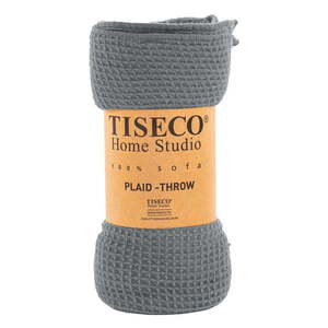 Sivá deka Tiseco Home Studio Mini Waffle, 130 x 170 cm vyobraziť