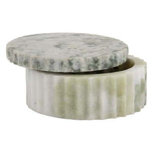 Svetlozelený dekoratívny kamenný úložný box ø 15x6 cm Marble – PT LIVING vyobraziť
