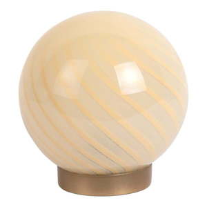 Svetložltá stolová lampa so skleneným tienidlom (výška 17 cm) Summer Globe – Leitmotiv vyobraziť