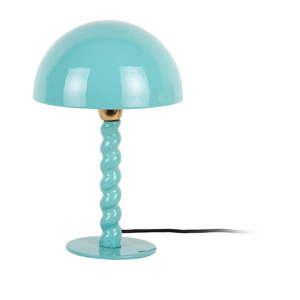 Modrá stolová lampa s kovovým tienidlom (výška 39 cm) Prisa – Leitmotiv vyobraziť