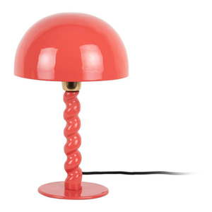 Červená stolová lampa s kovovým tienidlom (výška 39 cm) Prisa – Leitmotiv vyobraziť