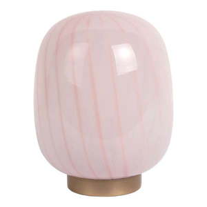 Svetloružová stolová lampa so skleneným tienidlom (výška 20 cm) Summer Globe – Leitmotiv vyobraziť