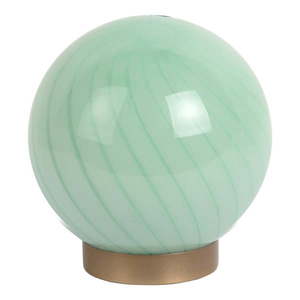 Svetlozelená stolová lampa so skleneným tienidlom (výška 17 cm) Summer Globe – Leitmotiv vyobraziť