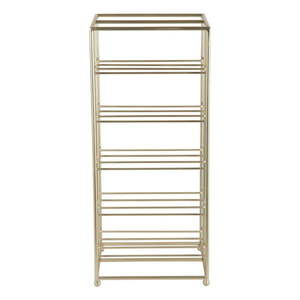 Kovový regál na víno v zlatej farbe počet fliaš 10 25x57x22, 5 cm Dual Floor – PT LIVING vyobraziť