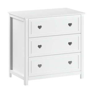 Biela detská komoda 90x89x57 cm Amori – Vipack vyobraziť