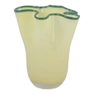 Žltá sklenená ručne vyrobená váza (výška 22 cm) Ruffles – PT LIVING vyobraziť