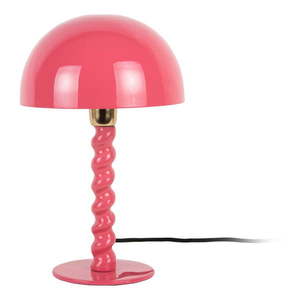 Ružová stolová lampa s kovovým tienidlom (výška 39 cm) Prisa – Leitmotiv vyobraziť