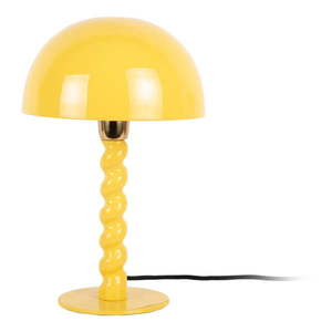 Žltá stolová lampa s kovovým tienidlom (výška 39 cm) Prisa – Leitmotiv vyobraziť