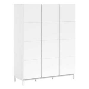 Biela detská šatníková skriňa 149x196x58 cm Eva – Vipack vyobraziť