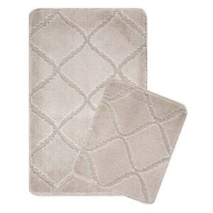 Svetlohnedé kúpeľňové predložky v súprave 2 ks 50x80 cm Cizgili – Foutastic vyobraziť