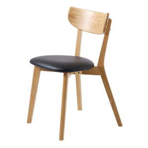 Jedálenské stoličky v čiernej a prírodnej farbe v súprave 2 ks Pero – Unique Furniture vyobraziť