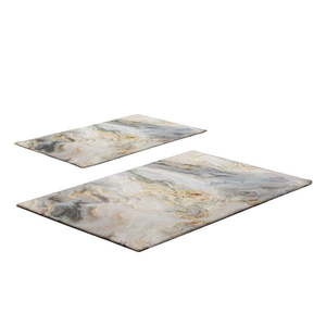 Sivo-béžové kúpeľňové predložky v súprave 2 ks 60x100 cm – Foutastic vyobraziť