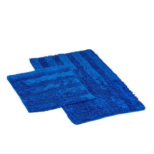 Tmavomodré kúpeľňové predložky v súprave 2 ks 60x100 cm Luxury Softy – Foutastic vyobraziť