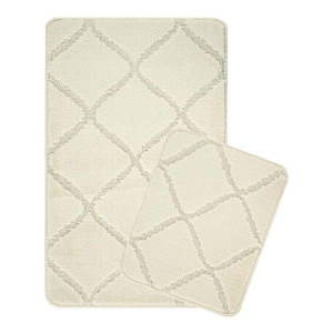 Krémové kúpeľňové predložky v súprave 2 ks 50x80 cm Cizgili – Foutastic vyobraziť