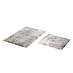 Sivo-hnedé kúpeľňové predložky v súprave 2 ks 60x100 cm – Foutastic vyobraziť