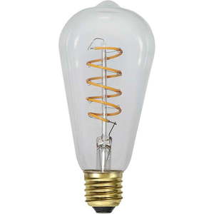 Teplá LED/filamentová žiarovka so stmievačom E27, 4 W Spiral Filament – Star Trading vyobraziť