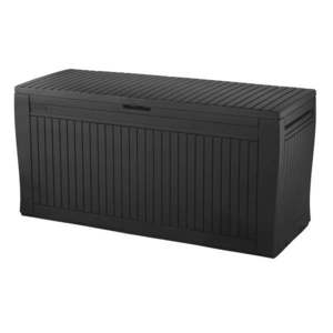 Antracitový plastový záhradný úložný box Comfy – Keter vyobraziť