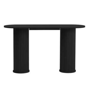 Čierny konzolový stolík 40x130 cm Nola – Unique Furniture vyobraziť