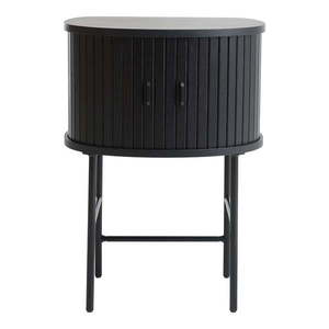 Čierny nočný stolík Nola – Unique Furniture vyobraziť