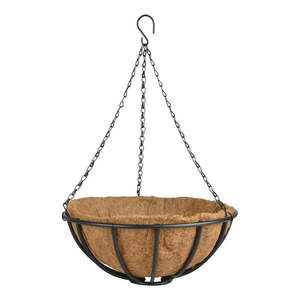 Kovový závesný a nástenný kvetináč ø 36 cm – Esschert Design vyobraziť