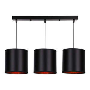 Čierne závesné svietidlo 20x72 cm Candida - Candellux Lighting vyobraziť