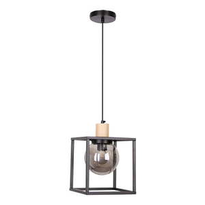 Čierne závesné svietidlo 19x19 cm Retro 2 - Candellux Lighting vyobraziť