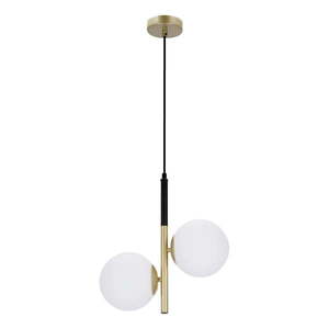 Závesné svietidlo v zlatej farbe so skleneným tienidlom 32.5x15 cm Duo - Candellux Lighting vyobraziť